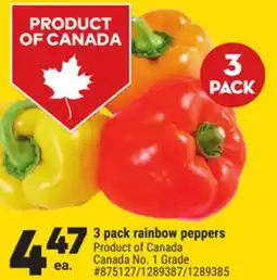 Giant Tiger 3 pack rainbow peppers offer