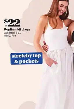 Giant Tiger Poplin midi dress offer