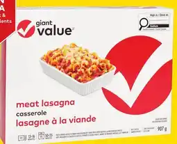 Giant Tiger Giant Value meat lasagna offer