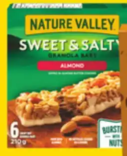 Giant Tiger Nature Valley or HoneyBar granola bars offer
