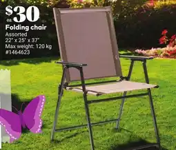 Giant Tiger Folding chair offer