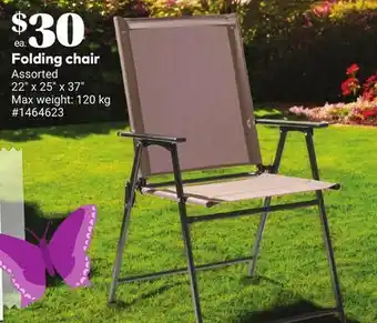 Giant Tiger Folding chair offer