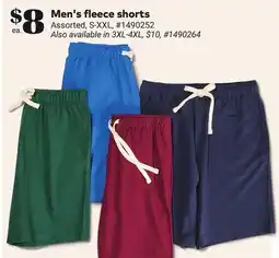 Giant Tiger Men's fleece shorts offer