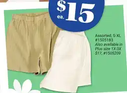 Giant Tiger Gauze shorts offer