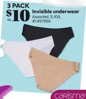 Giant Tiger Invisible underwear offer