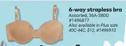 Giant Tiger 6-way strapless bra offer