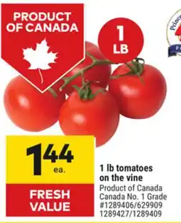 Giant Tiger 1 lb tomatoes on the vine offer
