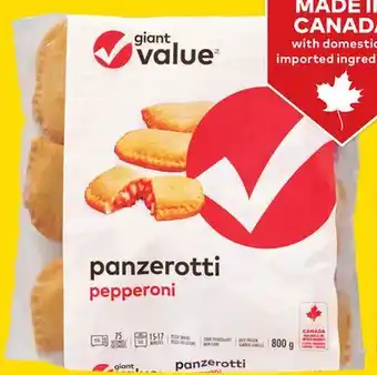 Giant Tiger Giant Value panzerotti offer