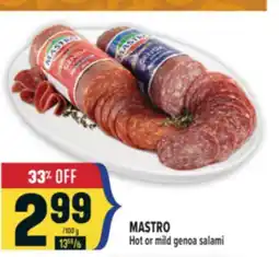 Marché Adonis MASTRO Hot or mild genoa salami offer
