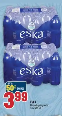 Marché Adonis ESKA Natural spring water offer