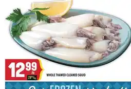 Marché Adonis WHOLE THAWED CLEANED SQUID offer