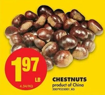 No Frills Chestnuts offer