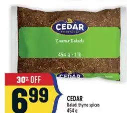 Marché Adonis CEDAR Baladi thyme spices offer