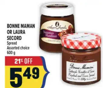 Marché Adonis BONNE MAMAN OR LAURA SECORD Spread offer