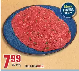 Marché Adonis BEEF KAFTA HALAL offer