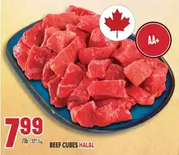 Marché Adonis BEEF CUBES HALAL offer