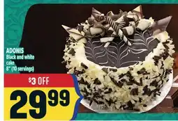 Marché Adonis ADONIS Black and white cake offer