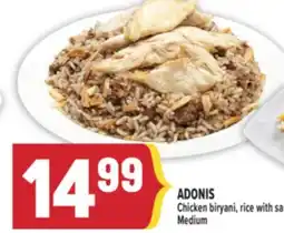 Marché Adonis ADONIS Chicken biryani, rice with salmon or chicken Medium offer