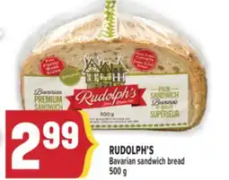 Marché Adonis RUDOLPH'S Bavarian sandwich bread offer