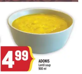 Marché Adonis ADONIS Lentil soup offer