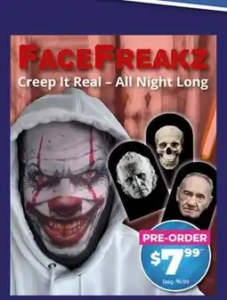 Showcase FACEFREAKZ Creep It Real-All Night Long offer