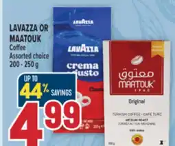 Marché Adonis LAVAZZA OR MAATOUK Coffee offer