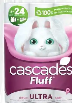 Familiprix CASCADES, Fluff Bathroom tissue, 12 double rolls offer