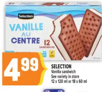 Marché Adonis SELECTION Vanilla sandwich offer