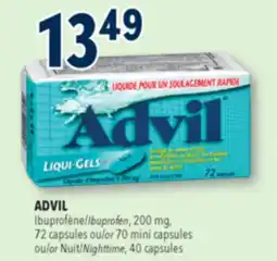 Familiprix ADVIL, Ibuprofen, 200 mg, 72 capsules offer