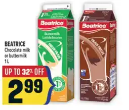 Marché Adonis BEATRICE Chocolate milk or buttermilk offer