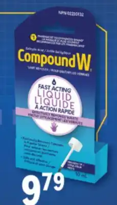 Familiprix Compound W extra strength fast acting wart remover liquid 10ml offer