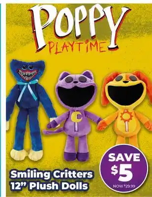 Showcase Smiling Critters 12 Plush Dolls offer
