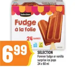 Marché Adonis SELECTION Forever fudge or vanilla surprise ice pops offer