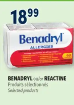 Familiprix BENADRYL Selected products offer