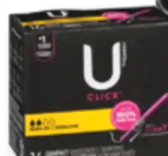 Familiprix U by Kotex Click with Comfortflex compact unscented tampons regular 16un offer
