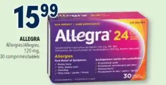 Familiprix ALLEGRA, Allergies, 120 mg, 30 tablets offer