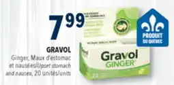 Familiprix Gravol Ginger non-drowsy upset stomach & nausea tablets 20un offer