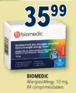 Familiprix Biomedic extra strength allergy relief tablets 84un offer
