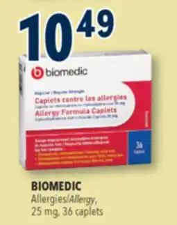 Familiprix BIOMEDIC Allergy, 25 mg, 36 caplets offer