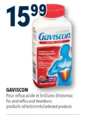 Familiprix GAVISCON For acid reflux and heartburn, selected products offer