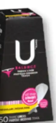 Familiprix U by Kotex Balance thong liner regular 50un offer