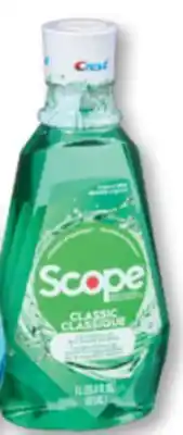 Familiprix CREST, Scope Selected mouthwashes, 1 litre offer