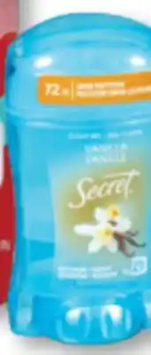 Familiprix Secret Fresh clear gel antiperspirant and deodorant vanilla 45g offer