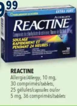Familiprix Reactine Reactine extra strength allergy tablets 30un offer