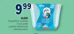 Familiprix GLADE, 3 wick candle, selected products offer