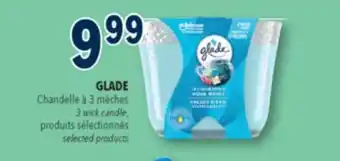 Familiprix GLADE, 3 wick candle, selected products offer