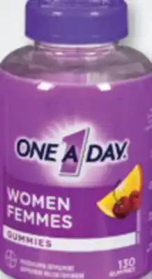 Familiprix ONE A DAY, Women or Men, Gummies, Selected multivitamin supplements offer