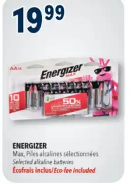 Familiprix ENERGIZER Selected alkaline batteries offer