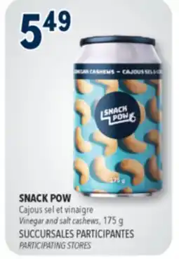 Familiprix SNACK POW, Vinegar and salt cashews, 175 g offer