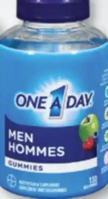 Familiprix ONE A DAY Men, Gummies, Selected multivitamin supplements offer